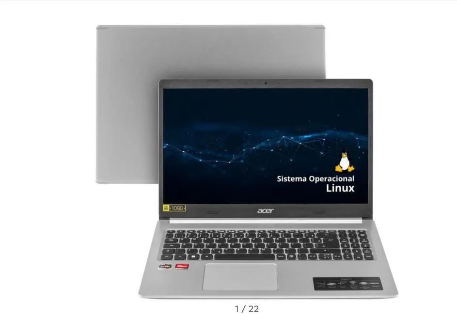 Notebook Acer com Linux