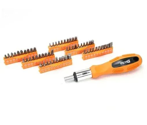 Jogo com 100 Peças FORTGPRO FG8193 - Chaves de Fenda, Phillips e Bits - Foto 4