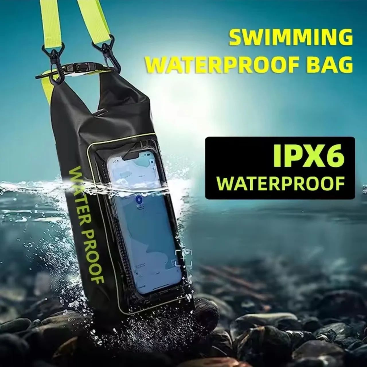 Bolsa 2L Á Prova D'água Com Visor Para Smartphones  - Foto 4