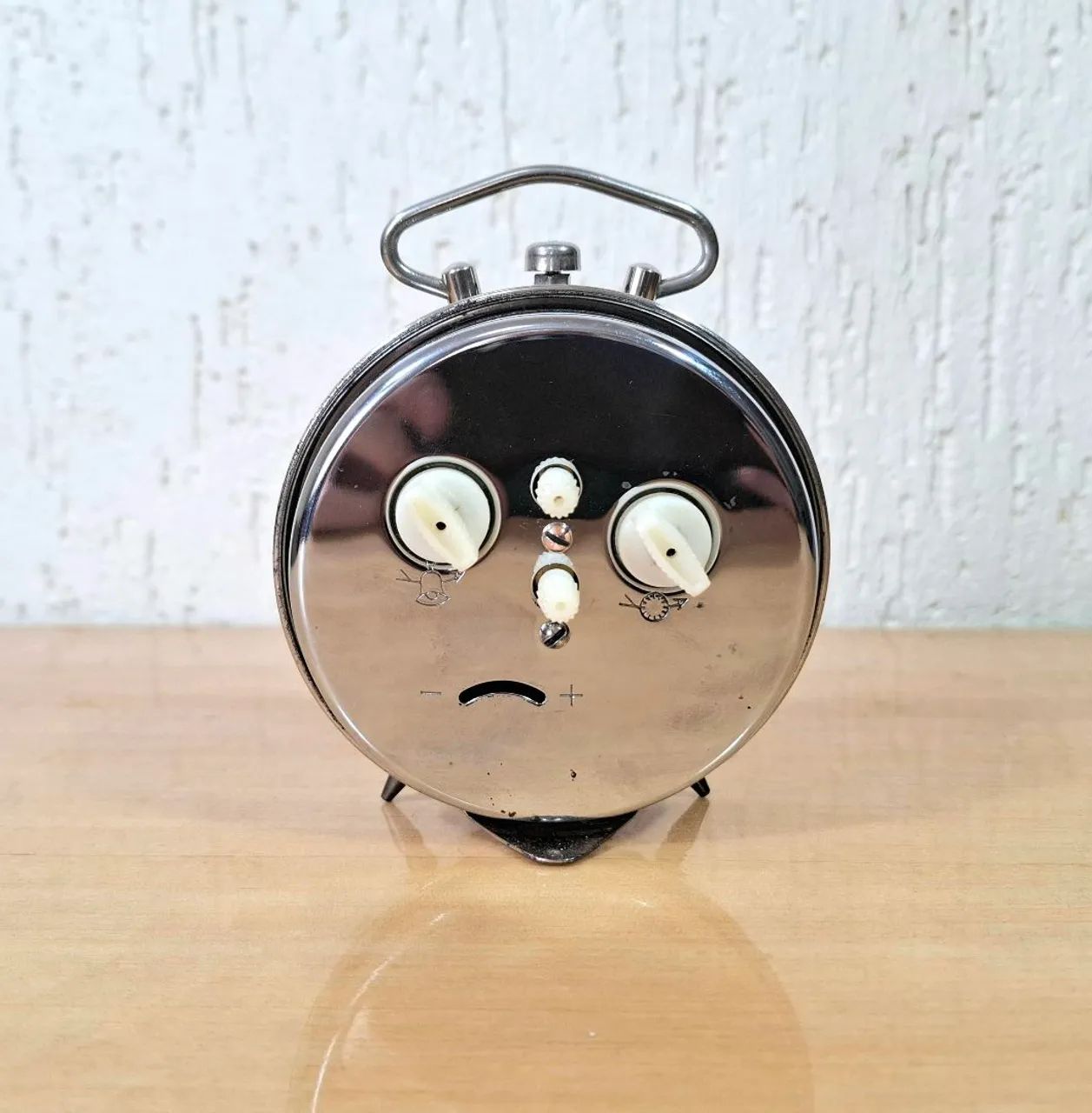 Relógio despertador Herweg anos 90 funcionando. - Foto 6