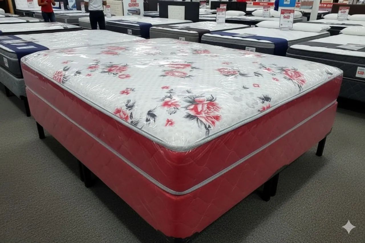 Cama box de casal pra hoje bd