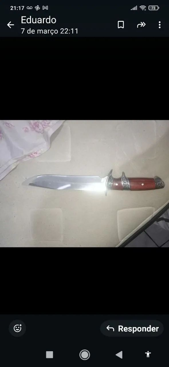 Vara com molinete+faca camping  - Foto 4