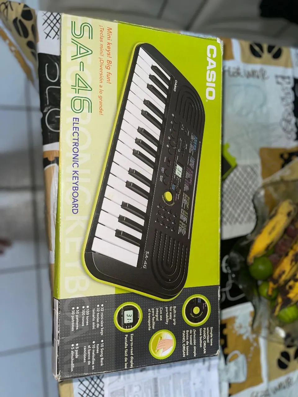 Teclado Mini Eletrônico Casio SA-46 - Ótimo para Iniciantes