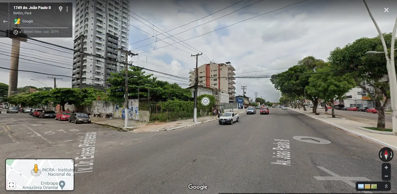 Terreno Alugo, de Esquina na Tv. Enéas Pinheiro com João Paulo II, 1.000 m2.