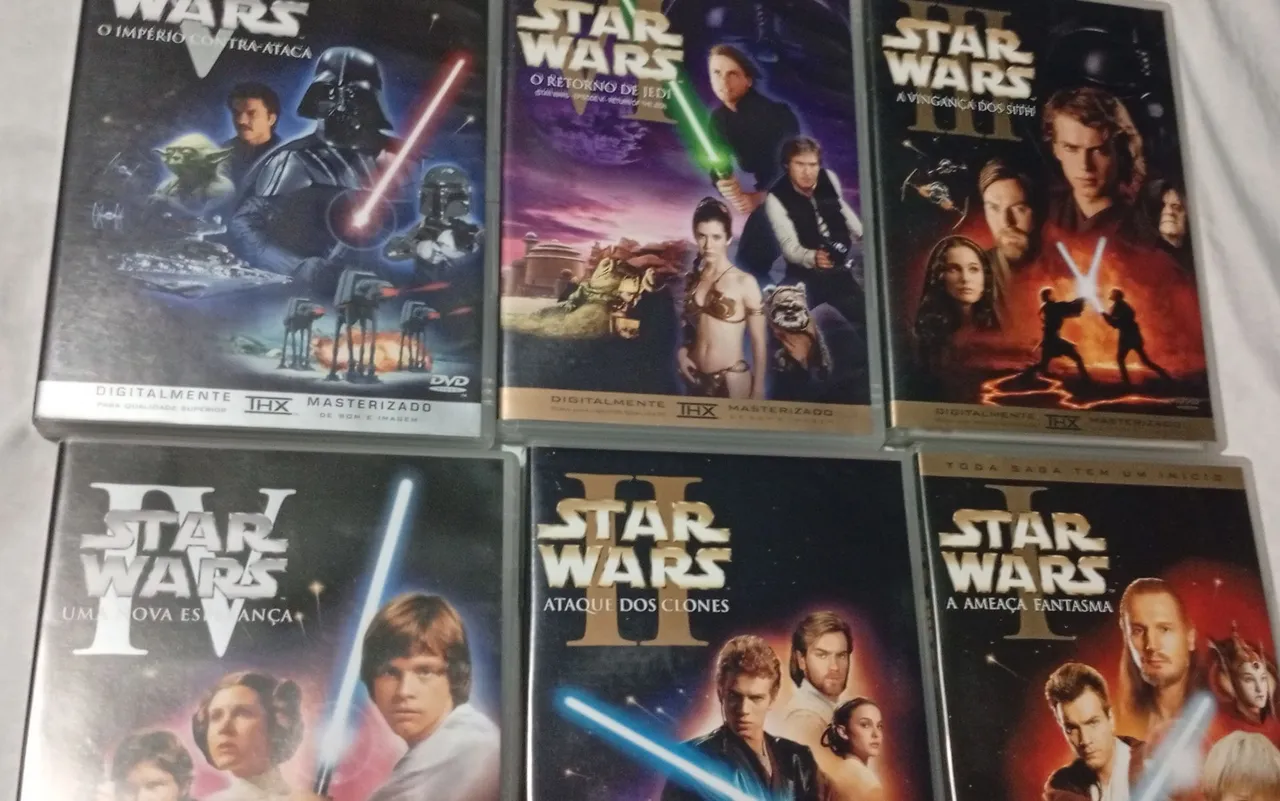 Coleção Star Wars - DVDs Originais (Episódios 1 a 6)