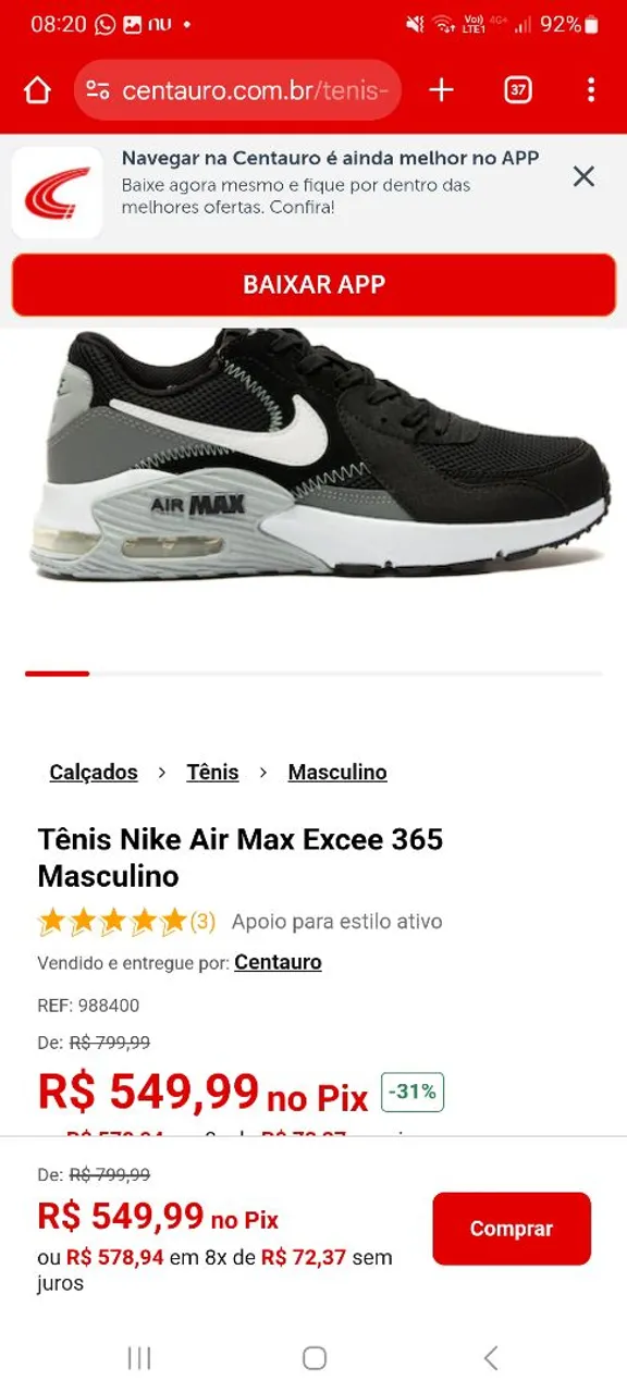 Tênis Nike Air Max Excee 365 unisex