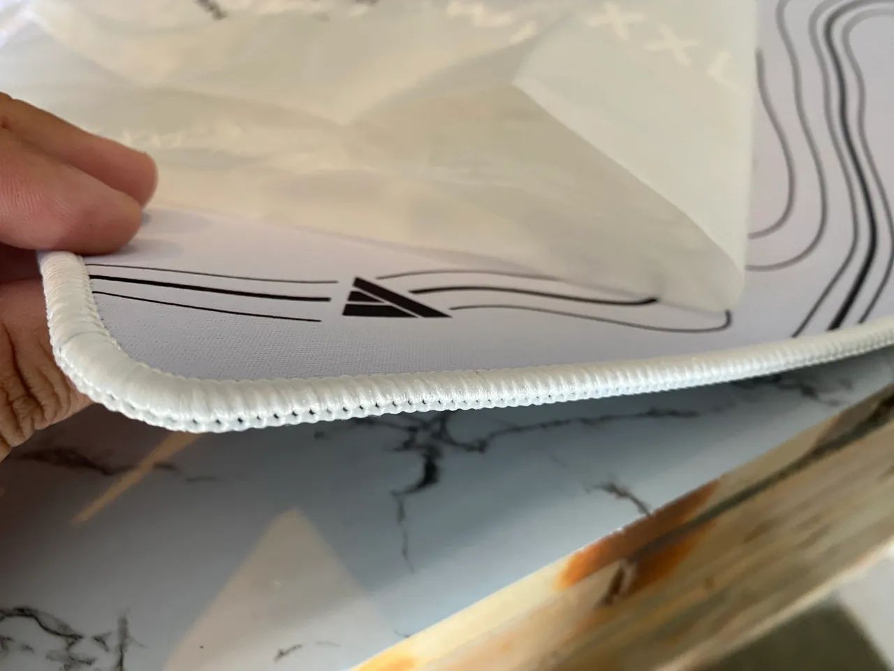 Mousepad Gamer Force One Skyhawk XXL - Branco 90x40 - Foto 5