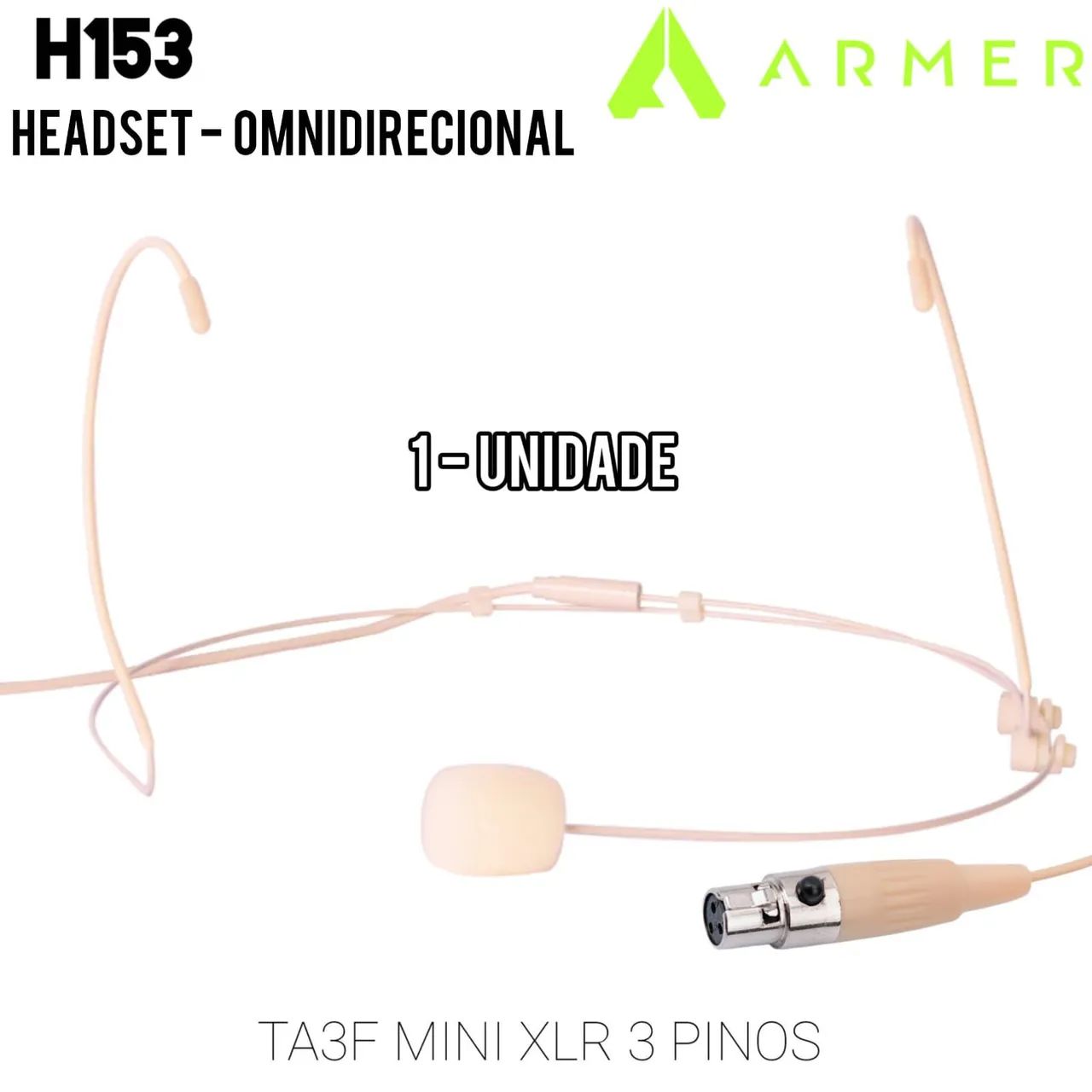 Kit com Microfones 10 Headsets TA3F + 2 Lapelas P2 ( Para Sistemas sem Fio ) - Foto 3