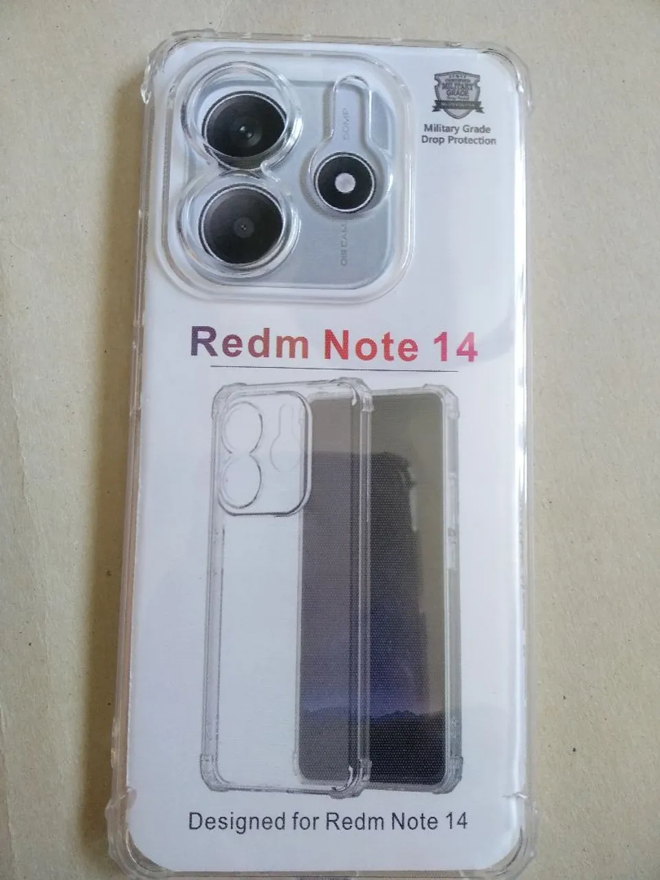 Capinha para Redmi Note 14 - Xiaomi - Proteção Militar - transparente - sem uso