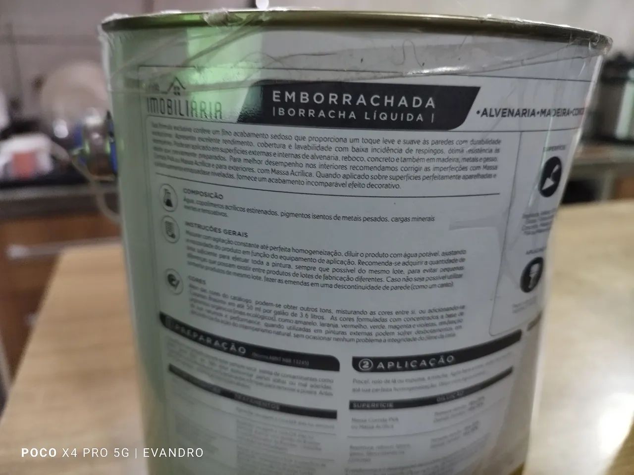 Lata de tinta 3.2L rosa meia luz  - Foto 4