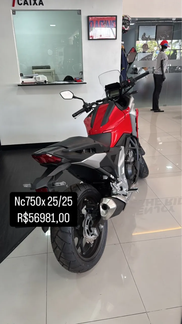 Honda Nc750x 25/25 10x sem juros cartão