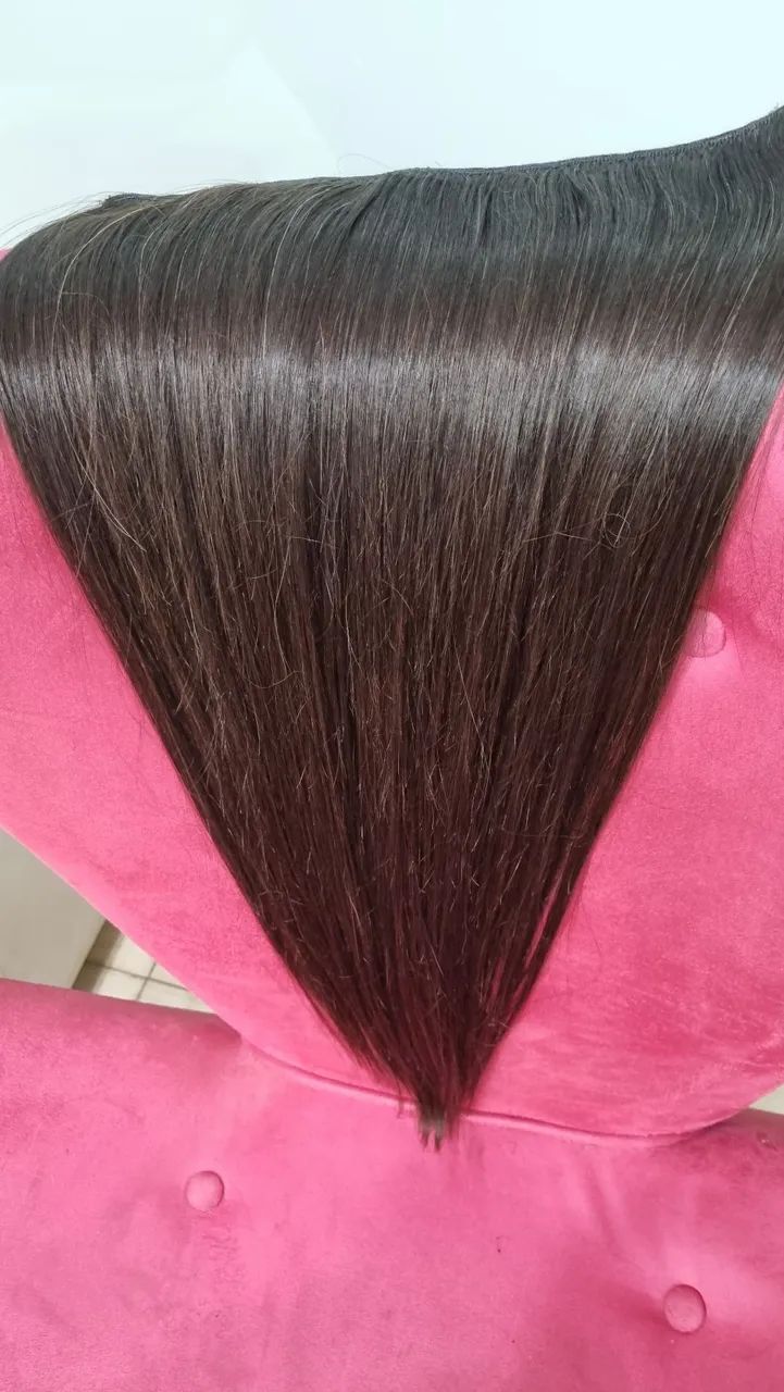 Extensão capilar loiro pérola 65cm - Foto 5
