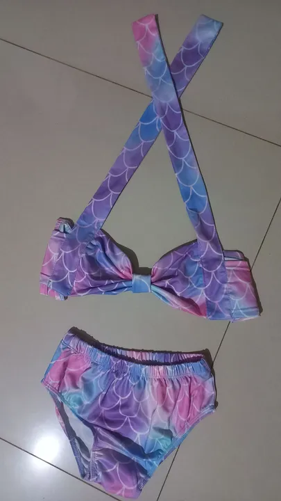 Biquíni infantil sereia 