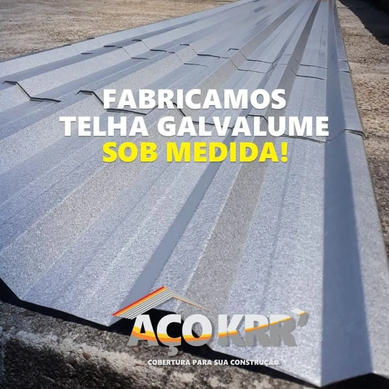 Telhas Galvalume Sob Medida - AÇO KRR