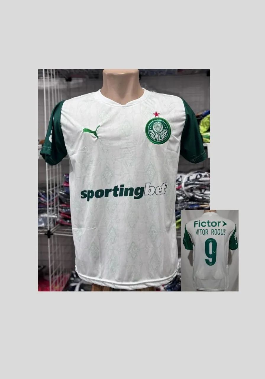 Camisa do palmeira branca