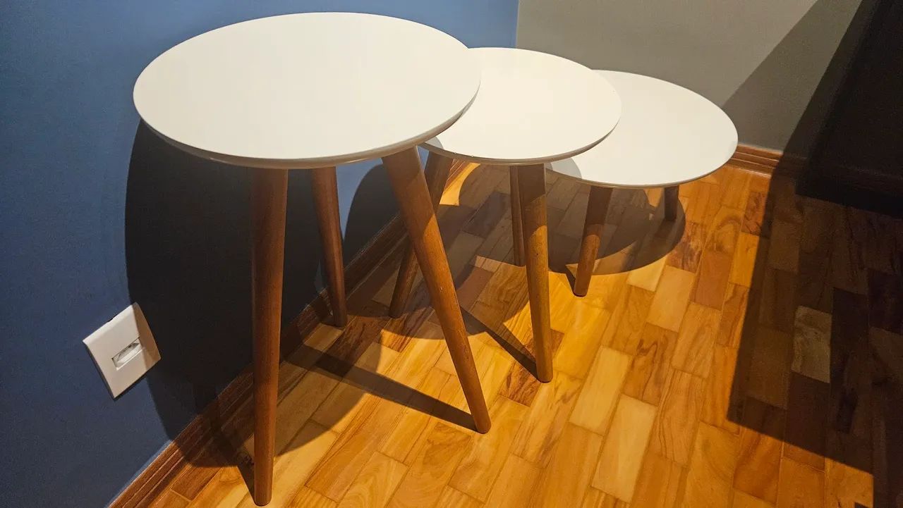 Set of 3 off-white tables64386065203202123