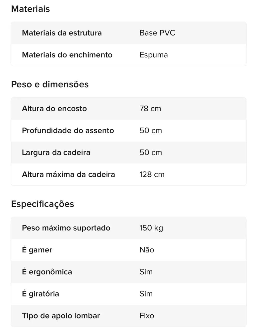Cadeira Ergonômica Mesh Giratória - Foto 6