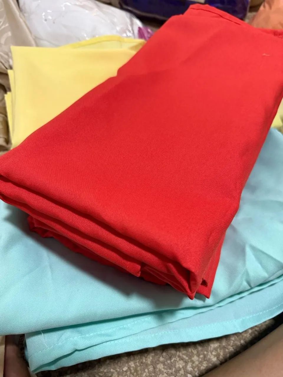Toalhas de Tecido Oxford - 1,50m x 1,50m - Cores Variadas - Novas<br>