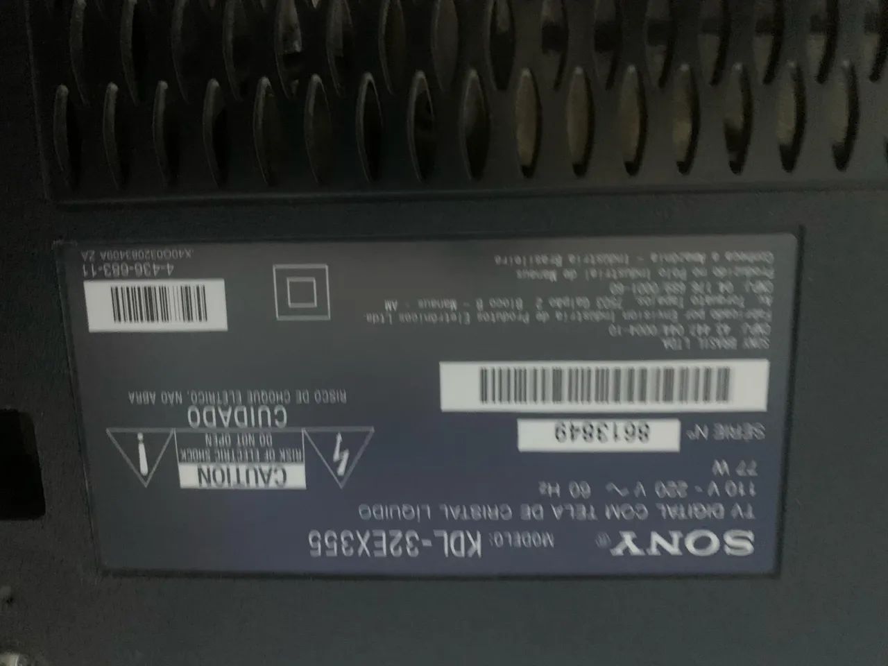 TV Sony Bravia com defeito na tela - Foto 5