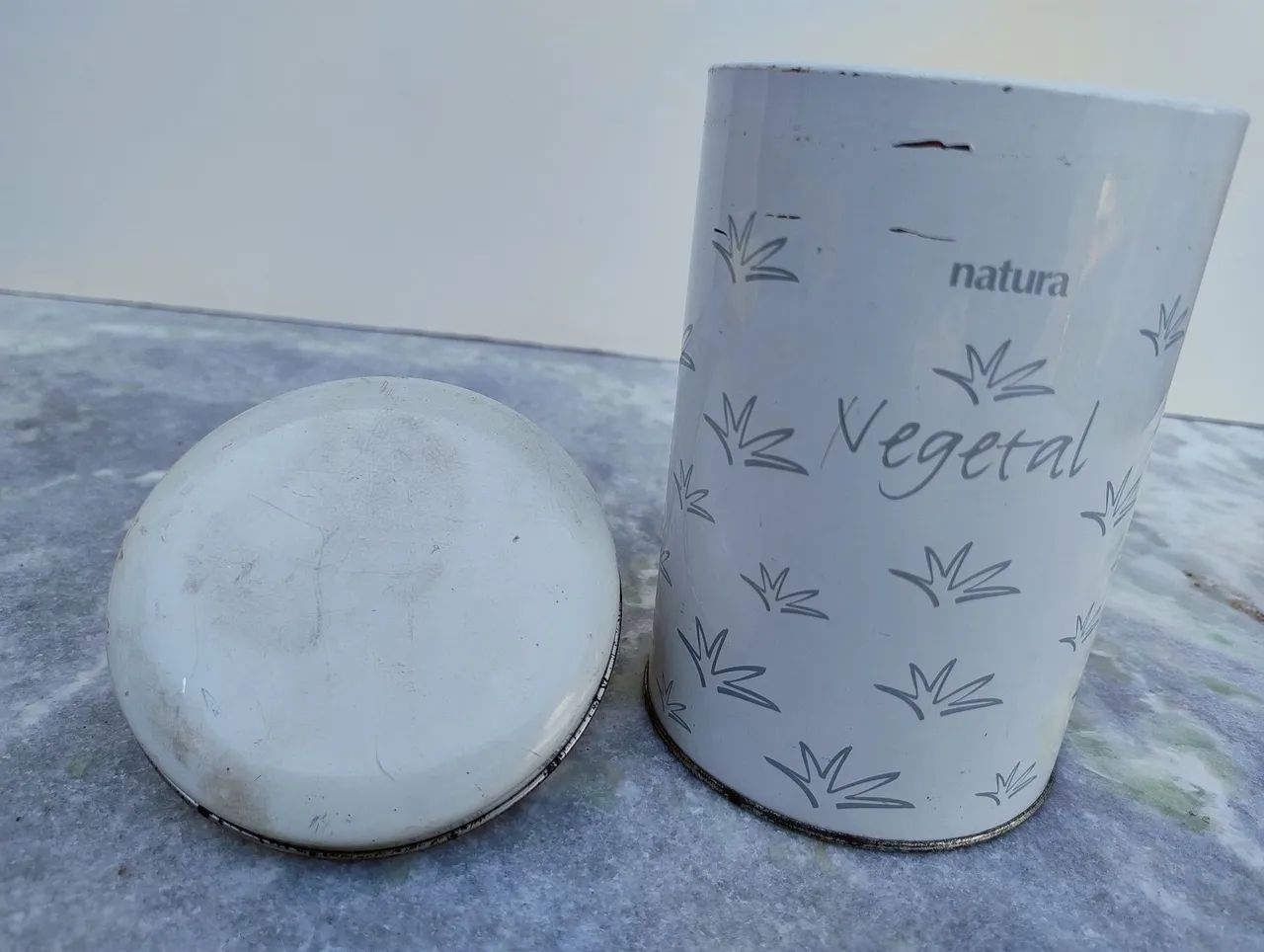 Lata de Metal Vintage Natura Vegetal