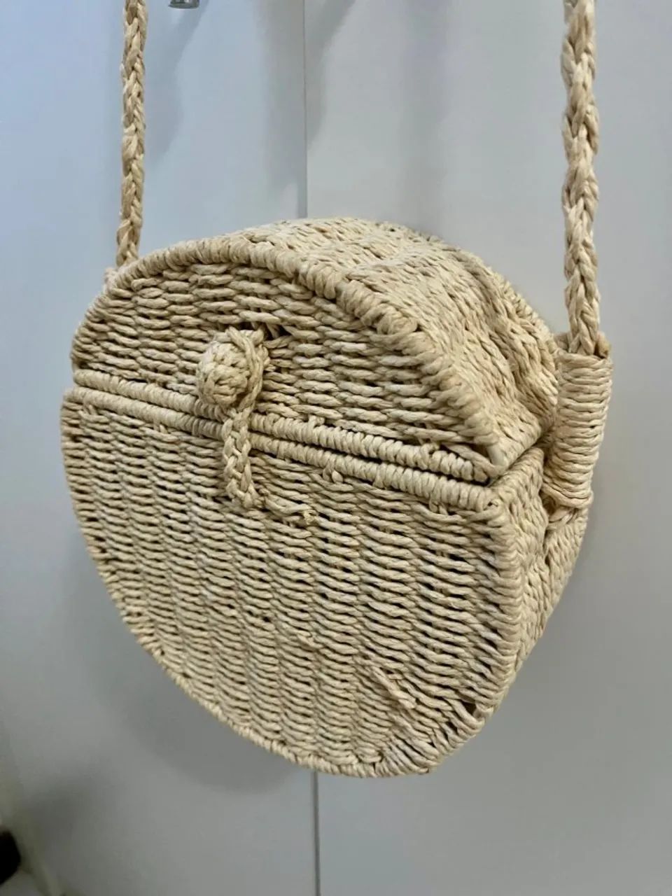 bolsa de palha redonda - Foto 4