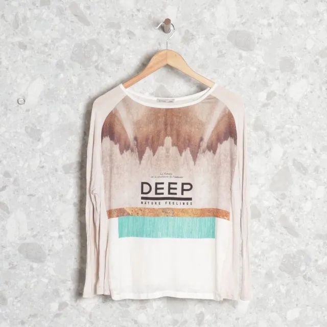 blusa manga longa bege zara - Foto 2