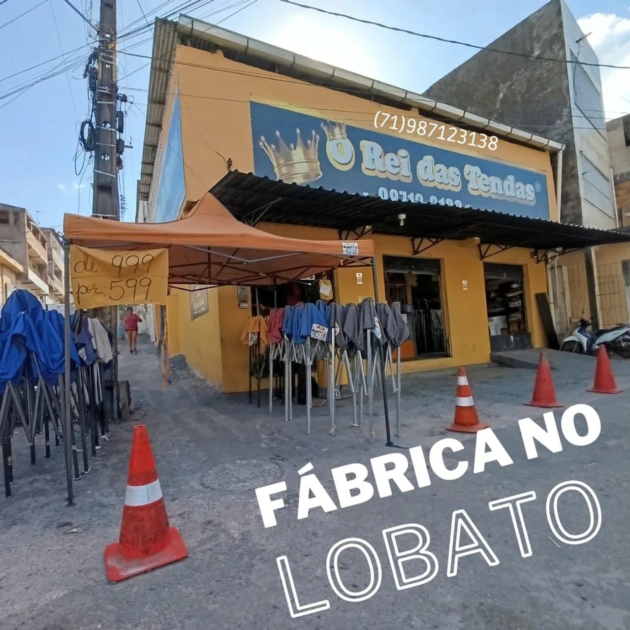 Tenda sanfonada com lonas laterias pra chuva - Entrega rápida! - Foto 2