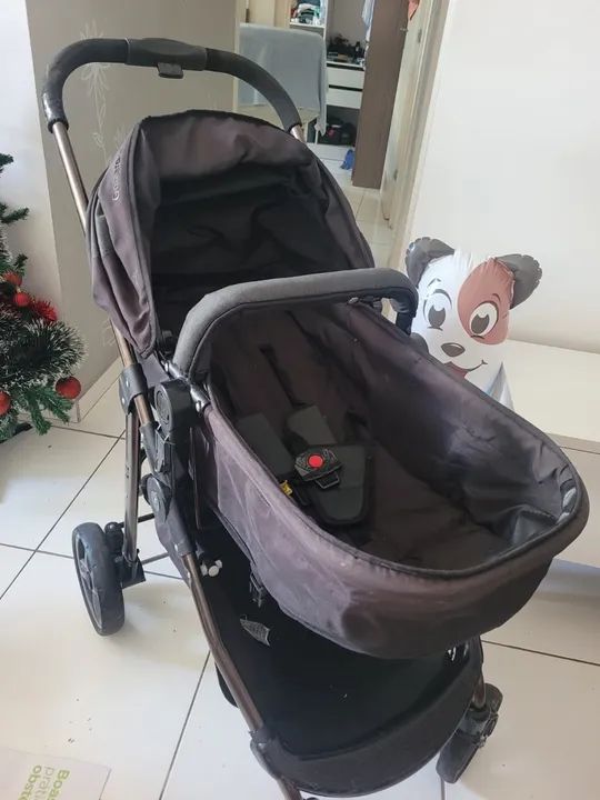 Carrinho de bebê + bebê conforto (Galzerano) - em ótimo estado - Foto 6