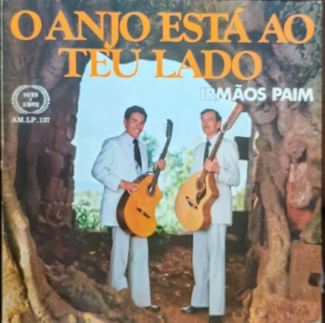 Lp Disco de Vinil Gospel Evangélico Irmãos Paim - O Anjo Está Ao Teu Lado - raro