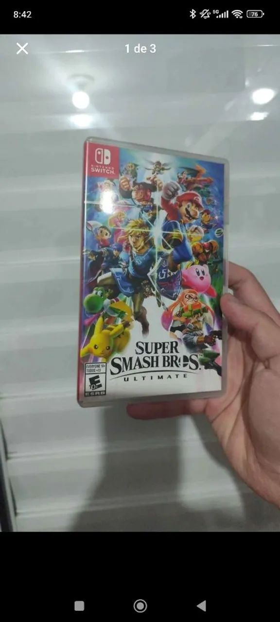 Case capa smash Bros últimate switch 