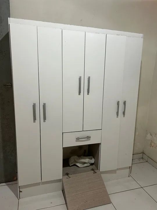 Armário de 6 Portas Branco