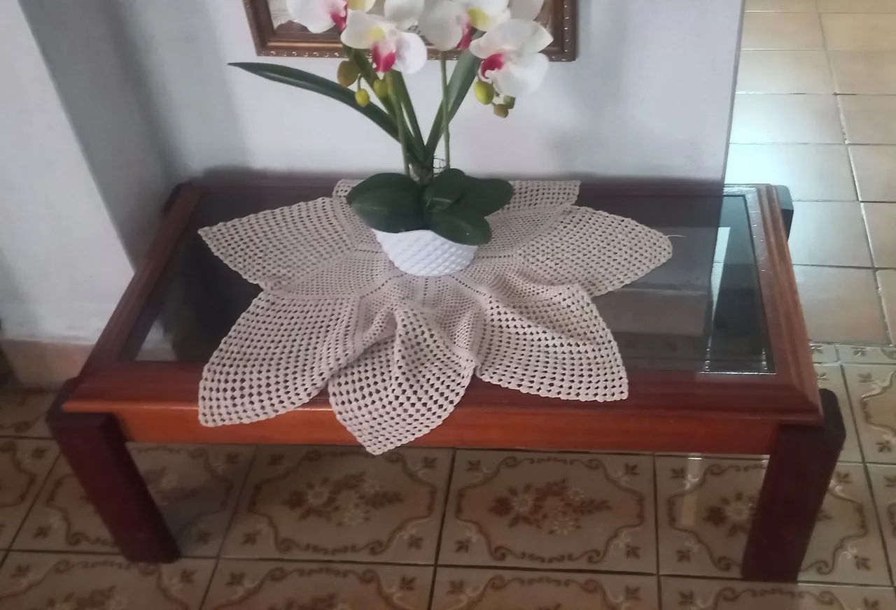Mesinha de Centro Tampo de Vidro