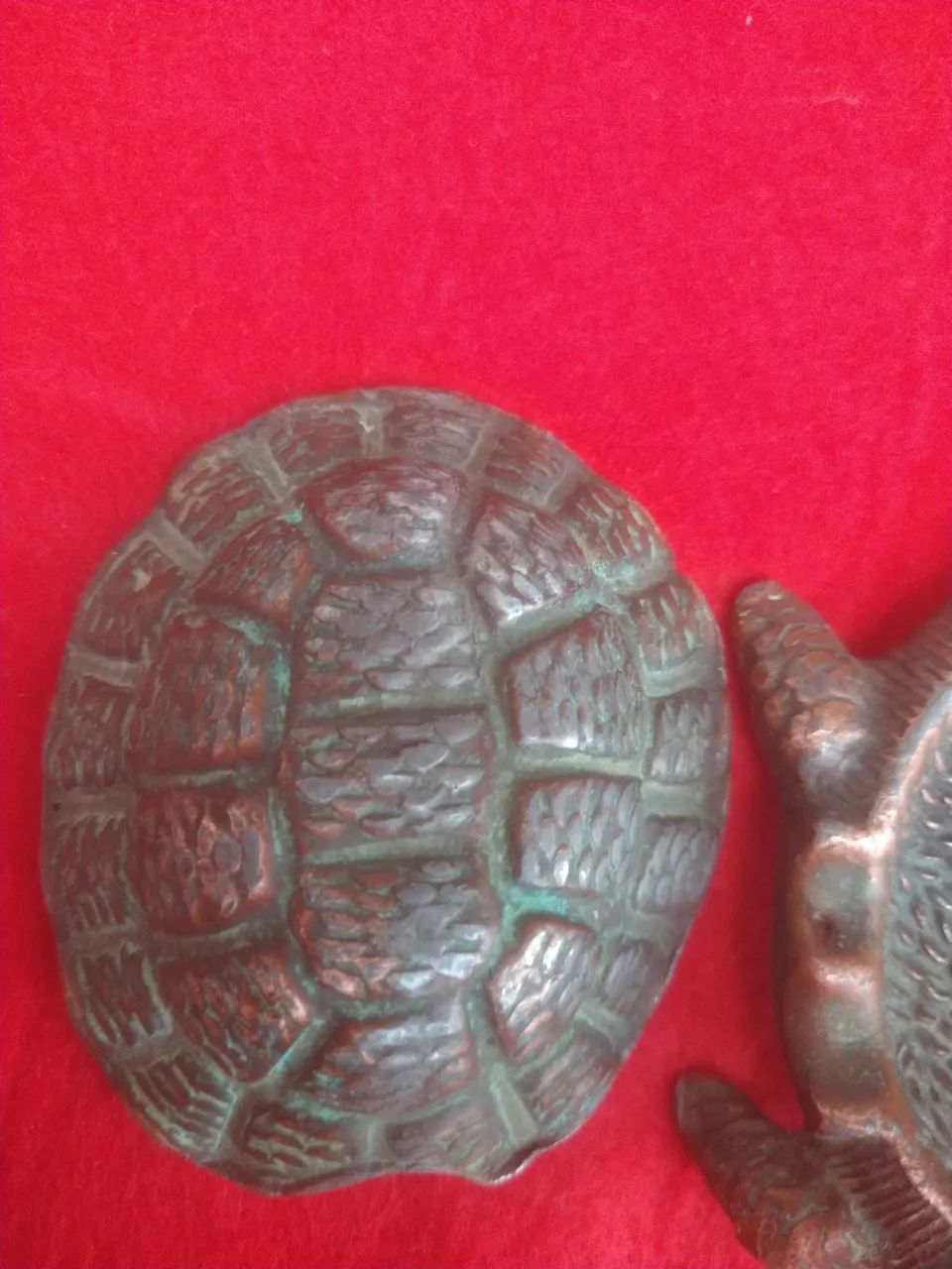 Tartaruga cinzeiro de metal década 80 - Foto 3