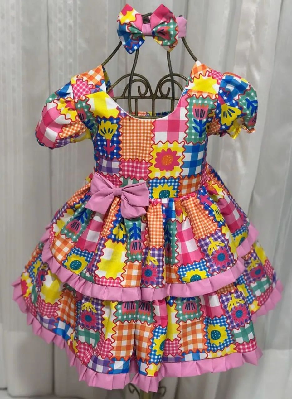 Saju já está batendo na porta venha antecipar o look junino da sua filha  - Foto 3