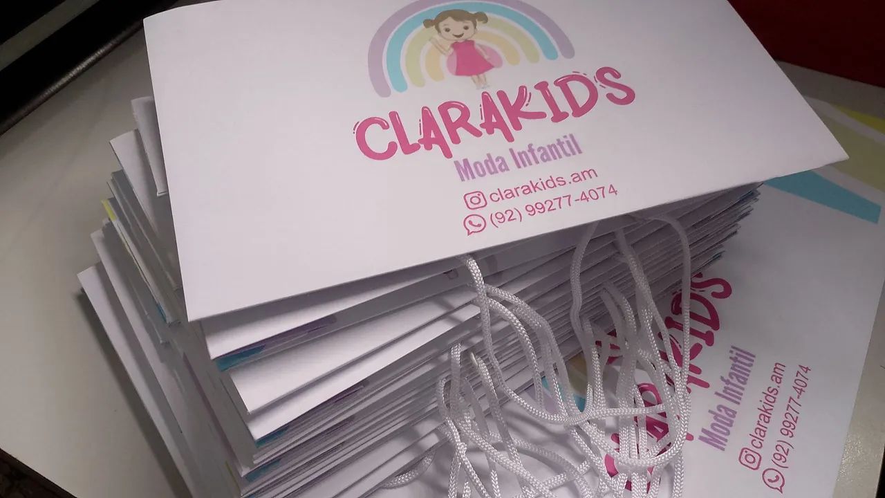 Sacolas de papel personalizadas a partir de R$:1,10 - Foto 5