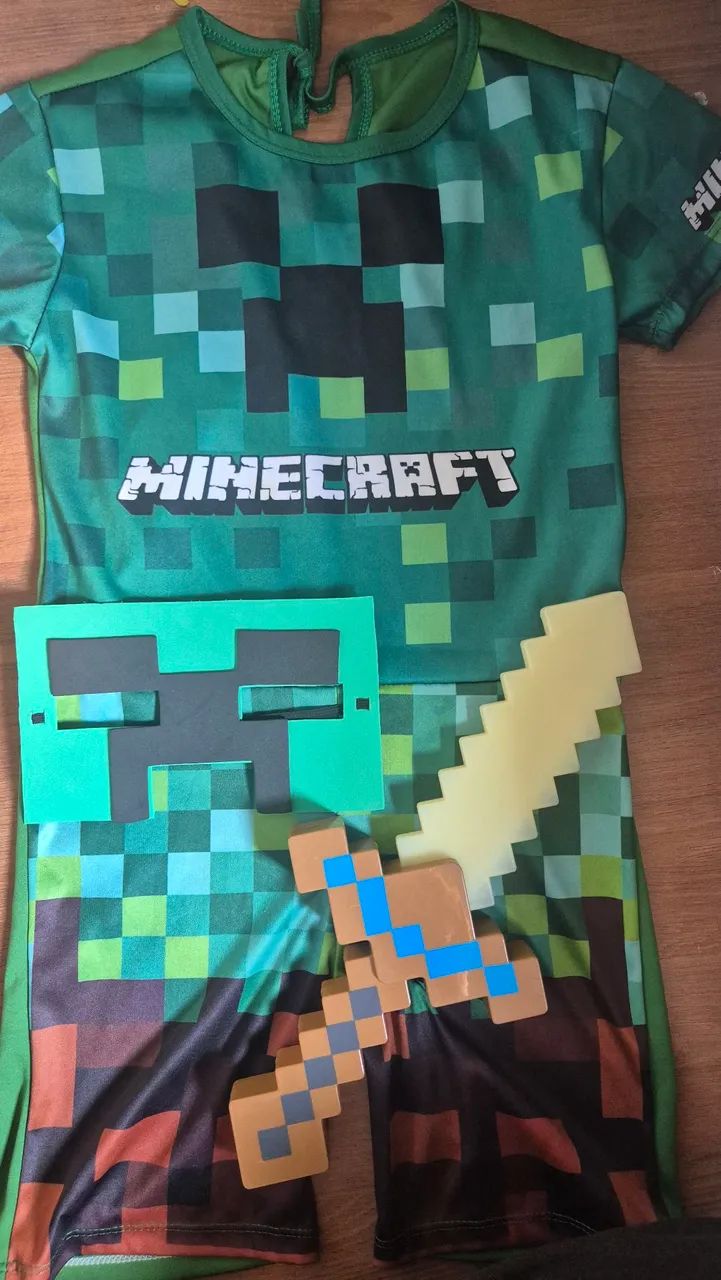Fantasia minecraft 6 anos