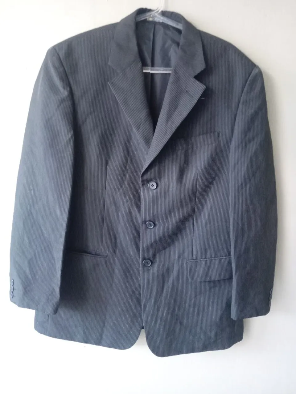 Blazer risca de giz "g" alongado