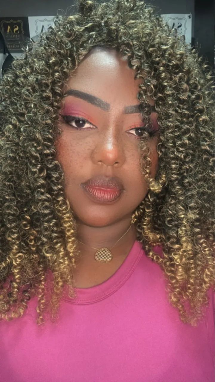 WIG Cabelo Cacheado 300g FIBRA  - Foto 2