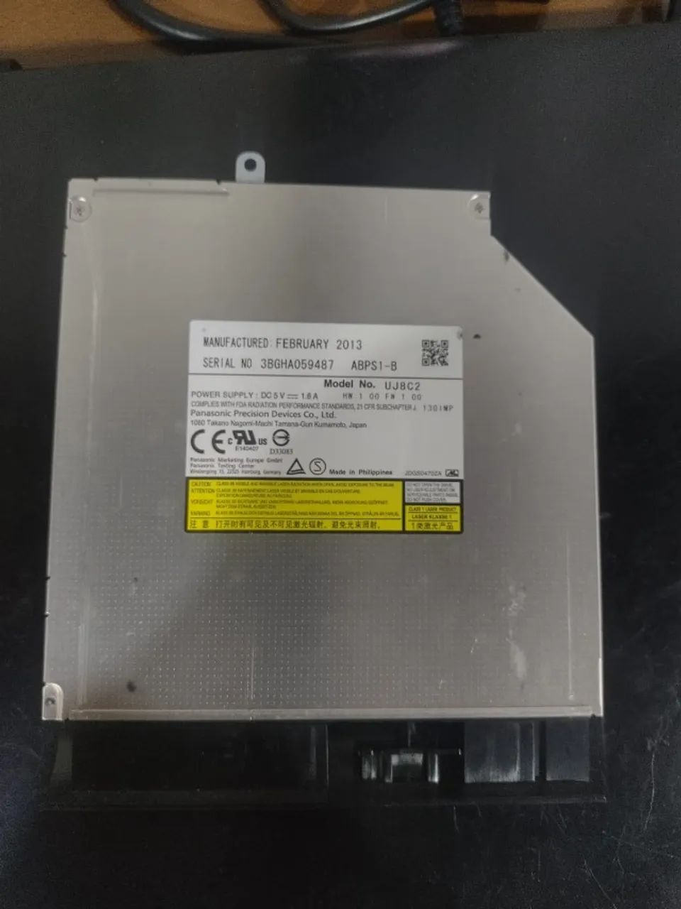 Drive de DVD-RW UJ8C2 para Notebooks