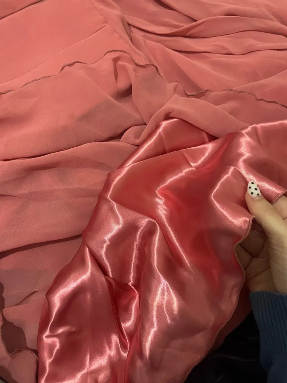 Vestido de madrinha de casamento rosa goiaba - Foto 4