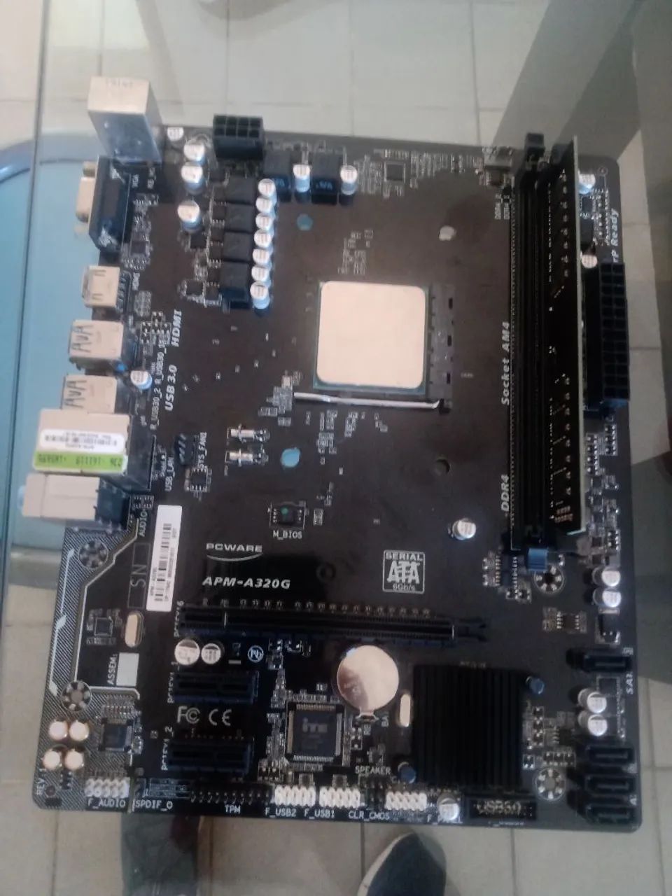 Processador razyn 5 2600+ placa mae - Foto 2