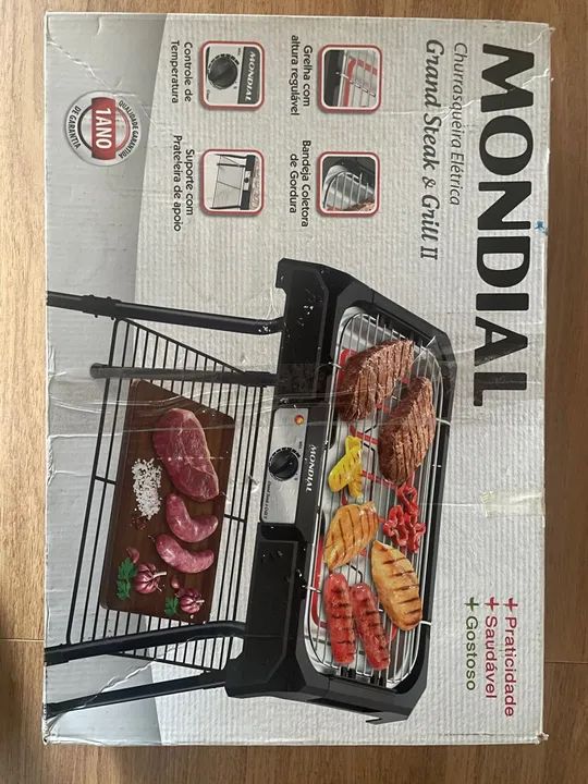 Churrasqueira Eletrica MONDIAL com pézinho - Foto 3