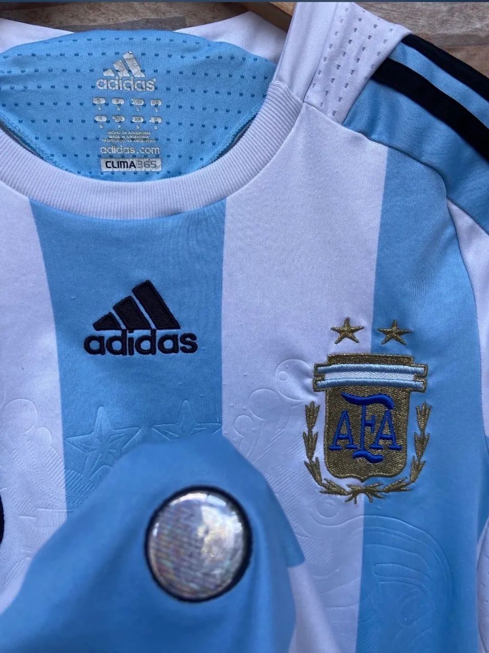 Camisa Argentina 2008 messi P - Foto 5