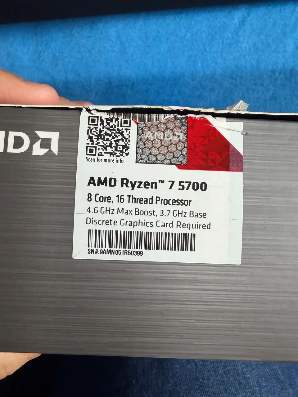 Processador ryzen 7 5700 com caixa e cooler - Foto 4