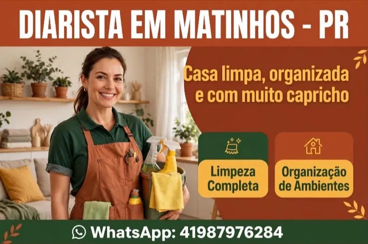 Ofereço o meu serviço de diarista