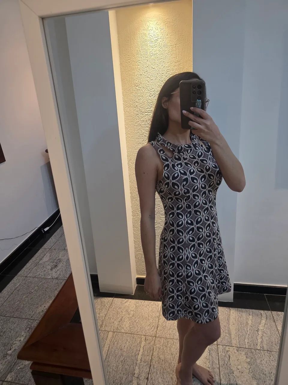 Vestido M com lycra tecido lãzinha grosso 