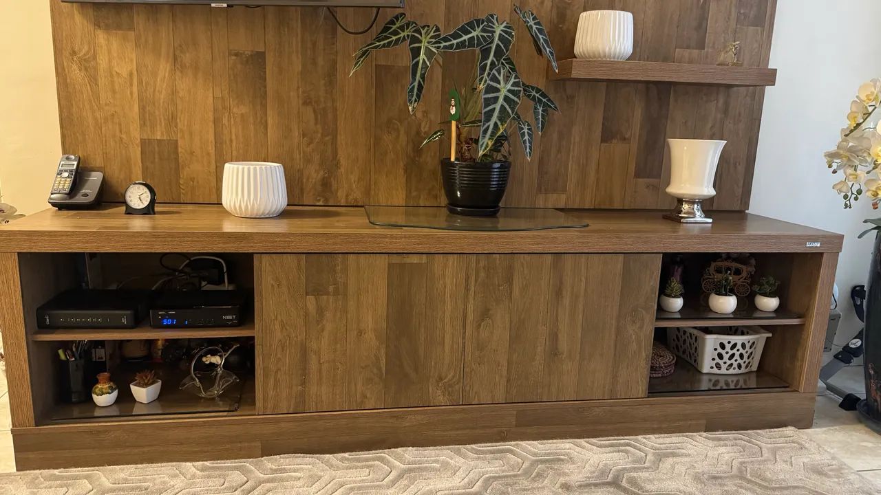 Rack rustic amadeirado 229x60x45 seminovo  - Foto 2