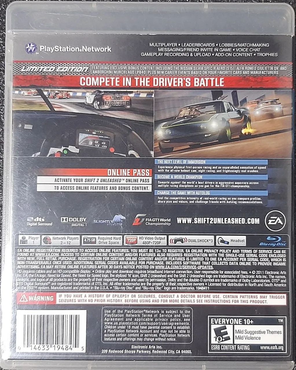 Shift 2 unleashed limited edition ps3 semi-novo - Foto 4