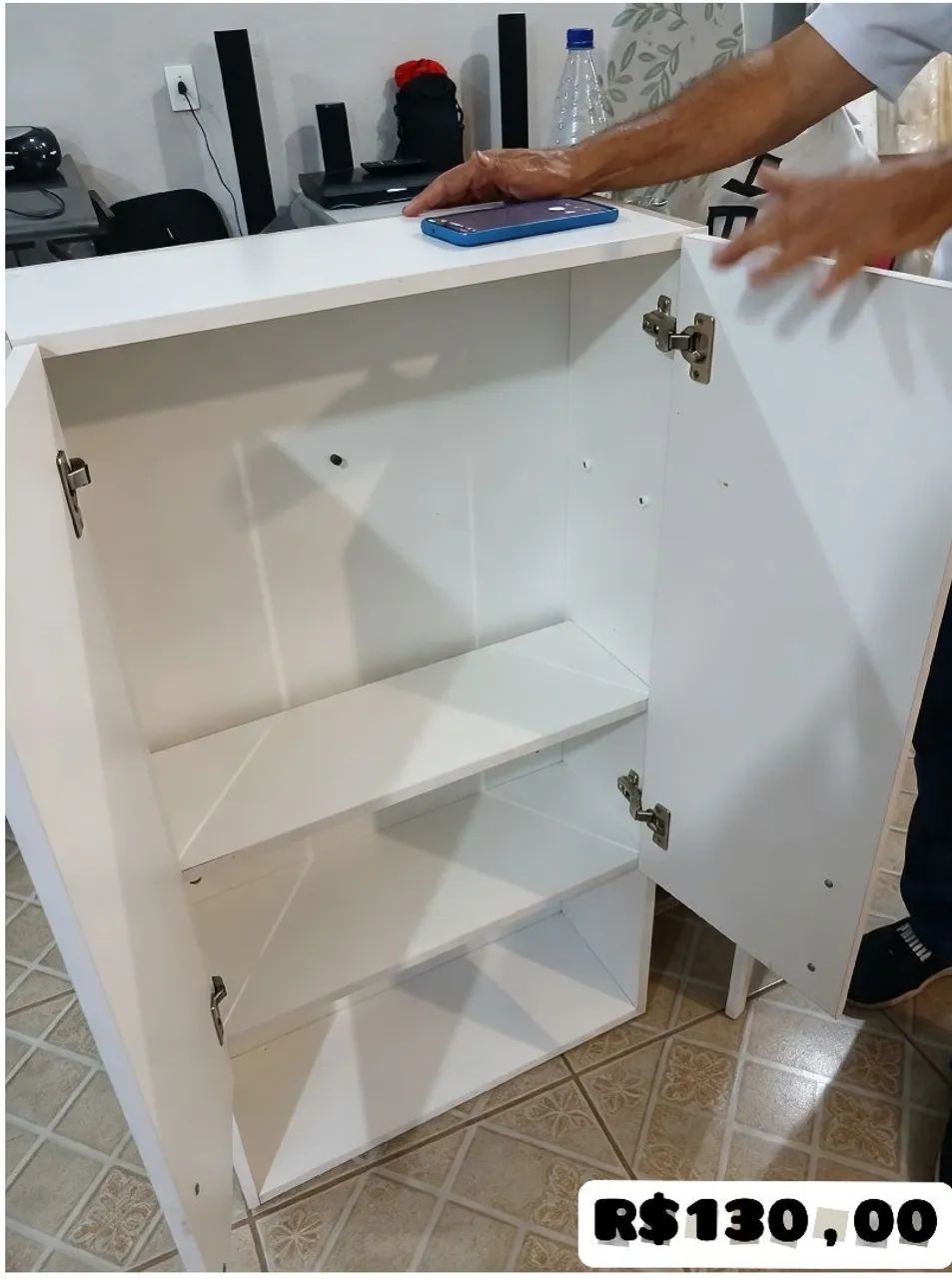 Armário aéreo MDF/Branco - Foto 3