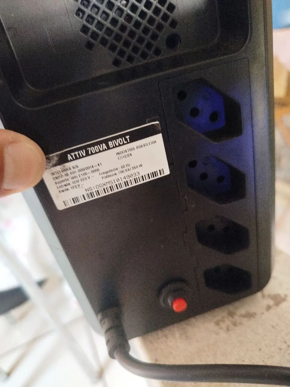 Nobreeq Intelbras 700va bivolt - Foto 2